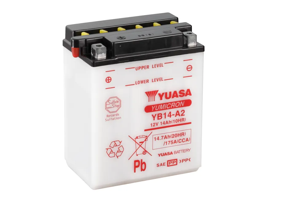 YUASA AKKU YB14-A2 Kausialennus
