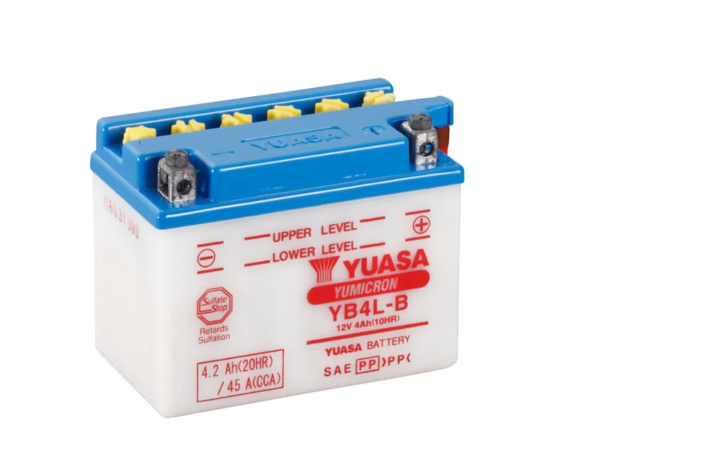 Löytö YUASA AKKU YB4L-B