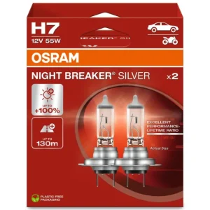 Alennettu Hinta Autolamppu OSRAM 12V 55W H7 Night Breaker Silver EKO Blister