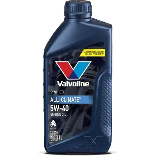 Suoraan Valmistajalta VALVOLINE ALL CLIMATE 5W-40 MOOTTORIÖLJY 1L (ME 12)