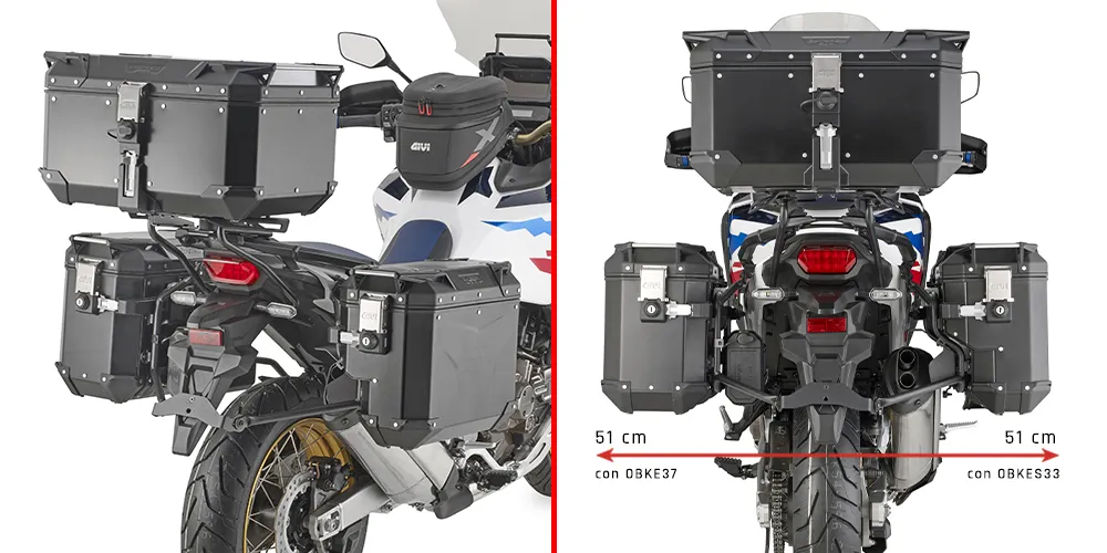 Eniten Myyty Givi PLOS1178CAM Sivutelineet Honda Crf1100L Africa Twin (2024)