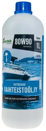 Greentek Outboard 80W90 1L vaihteistoöljy perämoottorit Superhinta