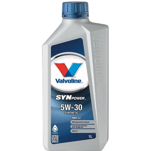 Ajankohtainen VALVOLINE SYNPOWER RNO C3 5W30 1L (ME12)