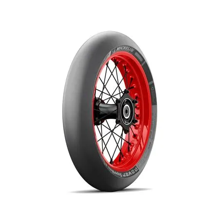 Pakollinen (Must-Have) Michelin Power Supermoto Slick 120/75R16.5 B TL Fr moottoripyörän rengas