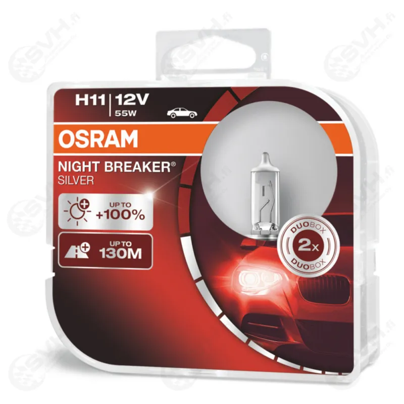 Ajankohtainen Osram 12V 55W H11 Night Breaker Silver