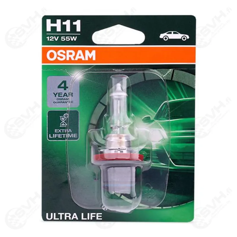 Osram 12V 55W H11 Ultra Life Heti Saatavilla