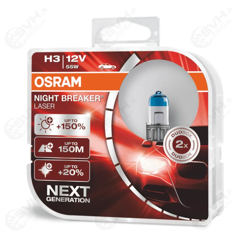 Osram 12V 55W H3 Night Breaker Laser +150% Uutuus