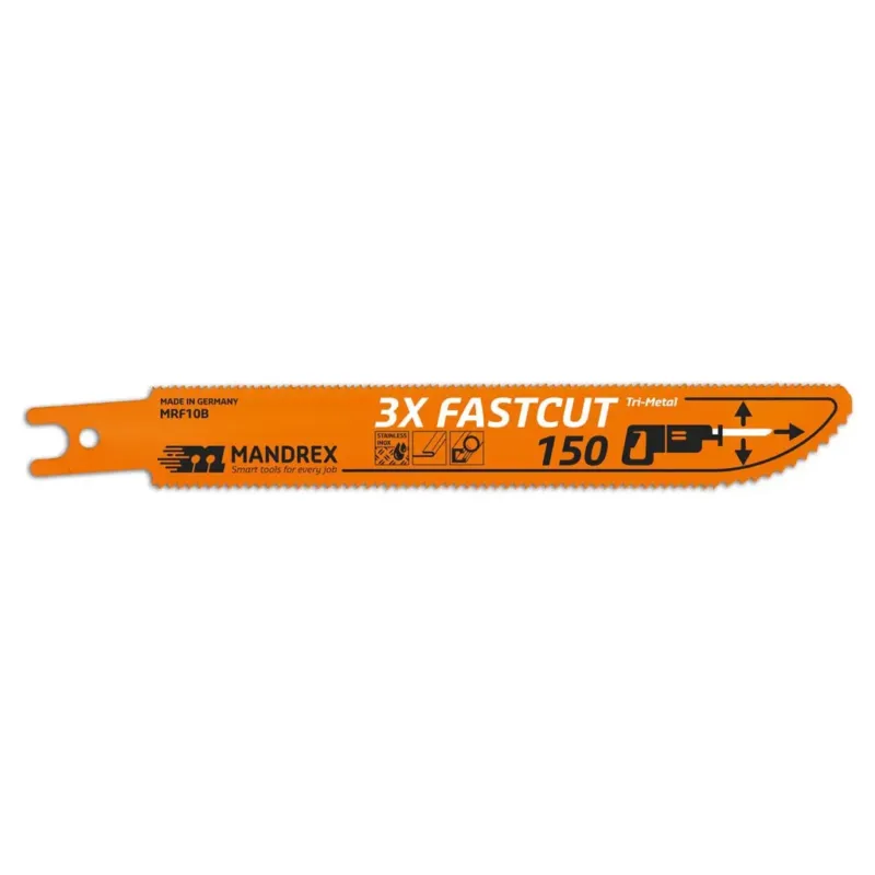 Älä Missaa MANDREX 3X Fastcut 150mm Co8 2kpl/pkt, metallille