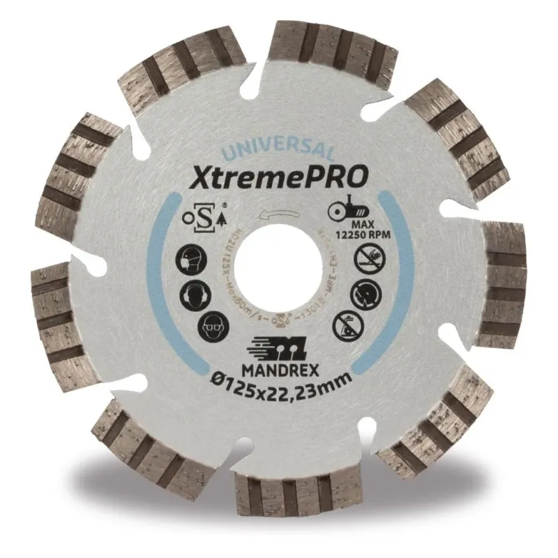 Tehdashinta MANDREX XtremePRO 125mm timanttilaikka Universal