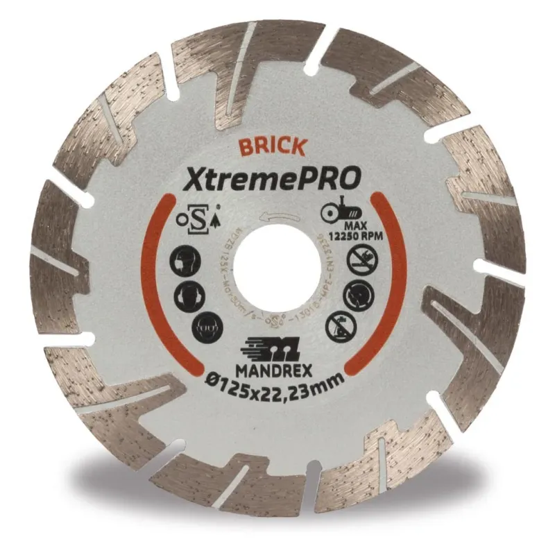MANDREX XtremePRO 230mm timanttilaikka, tiilille Tilaa Heti