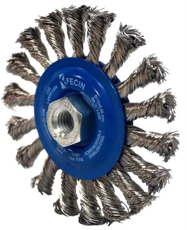 FECIN pyöröteräsharja 115 x 25 mm punottu RST, M14 Kuuma Tarjous