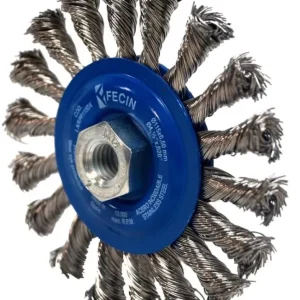 Uusi Kokoelma FECIN pyöröteräsharja 125 x 6 mm Pipeline RST, M14