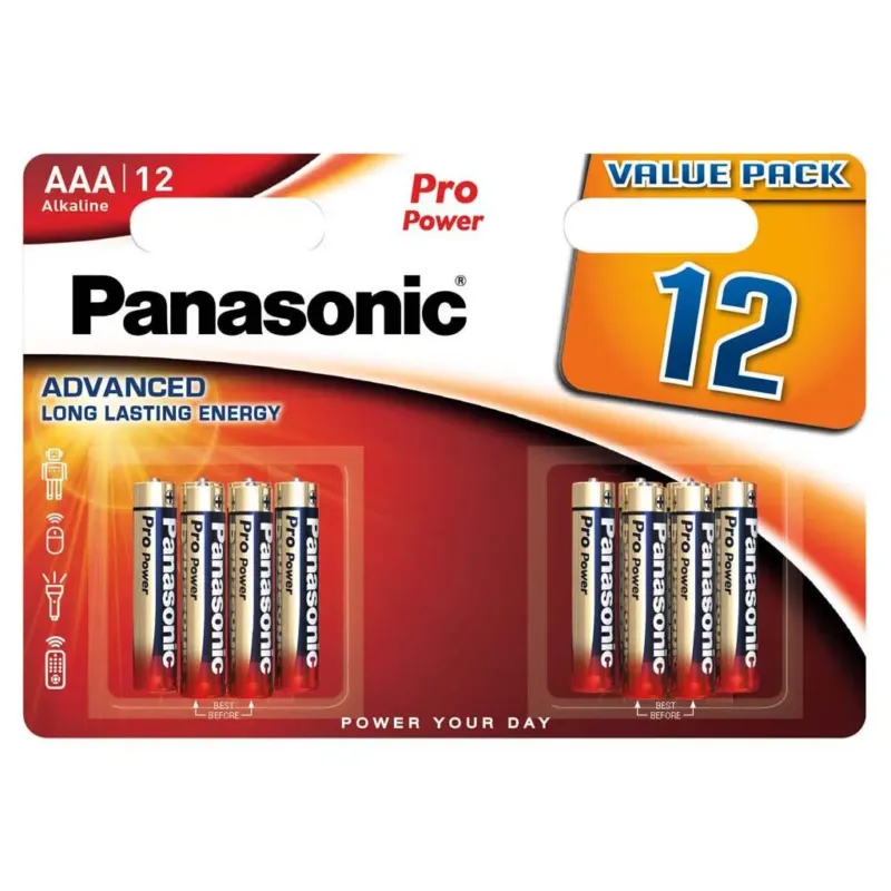 PANASONIC Pro Power AAA LR03PPG/12BW 12kpl/pkt Pakollinen (Must-Have)