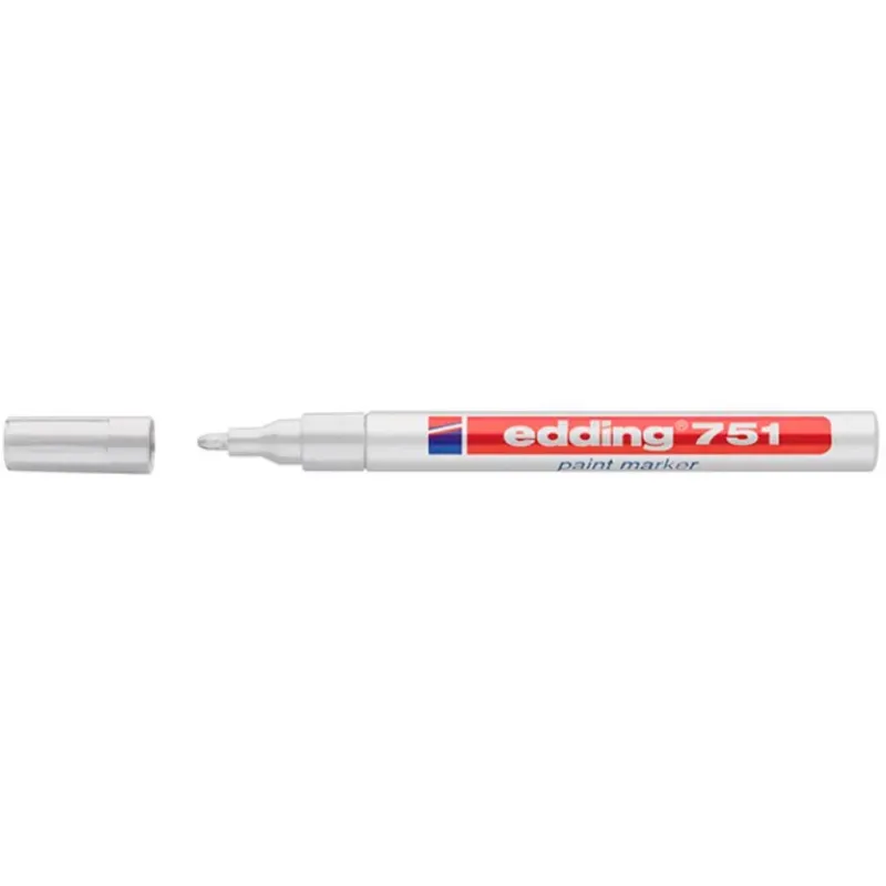 EDDING maalikynä 751 valkoinen 1-2mm Vain Tänään