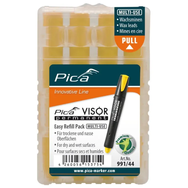 PICA Visor varaliidut, keltainen, 4kpl Suosittu