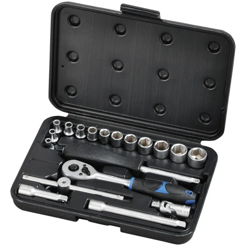Kampanjahinta HYLSYSARJA 1/4" 19-OS. 4-14MM 6-KULMA