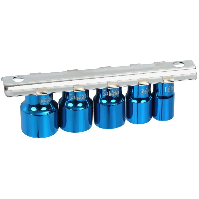 Ajankohtainen HYLSYSARJA 1/4" 5-OS. 8-14MM LYHYT MAGNEETILLA