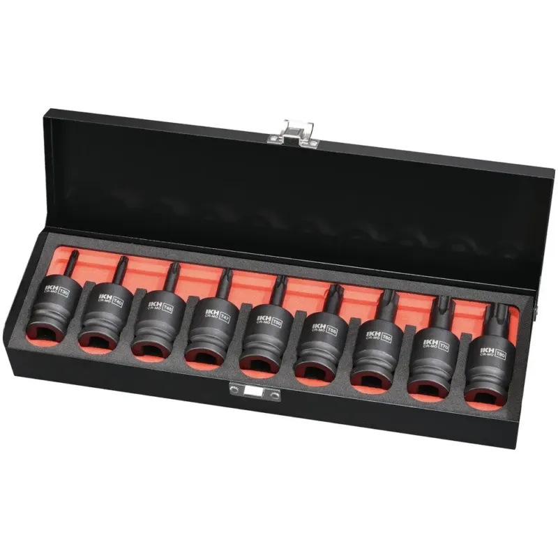 Asiakkaiden Suosikki PAINEILMAKÄRKIHYLSYSARJA 1/2" TORX 9-OS.T30-T80