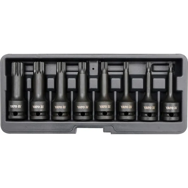 Löytö YATO XZN-voimahylsysarja 1/2" M5-M18, 8-os
