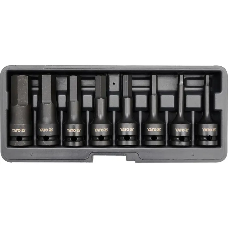YATO Hex-voimahylsysarja 1/2" 6-19mm, 8-os Viikonlopputarjous