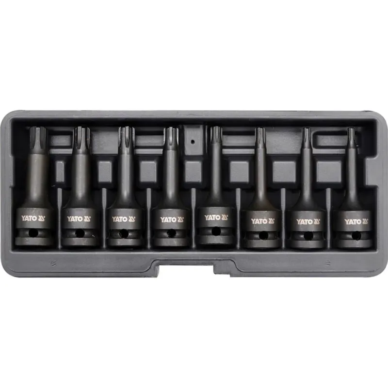 Suosittu YATO Ribe-voimahylsysarja 1/2" RM7-RM13, 8-os