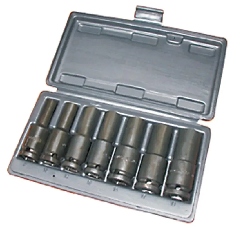 OZAT Hylsysarja 1/2" 8-19mm pitkä,SET-036, 7-os. Kuuma Tarjous