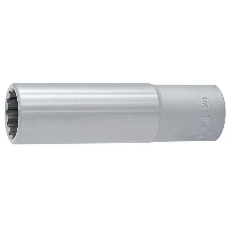 Halpa UNIOR 1/2" hylsy 20mm, pitkä 190/1 12p, 12-kulm