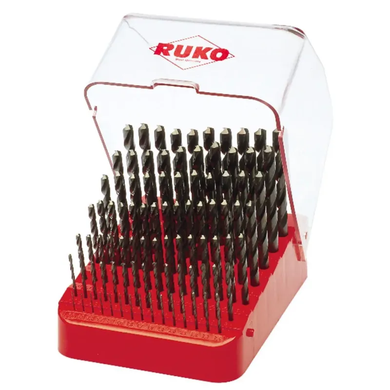 Kuuma Tarjous RUKO porasarja 91-os 1-10mm/0,1 DIN338 pöytäteline