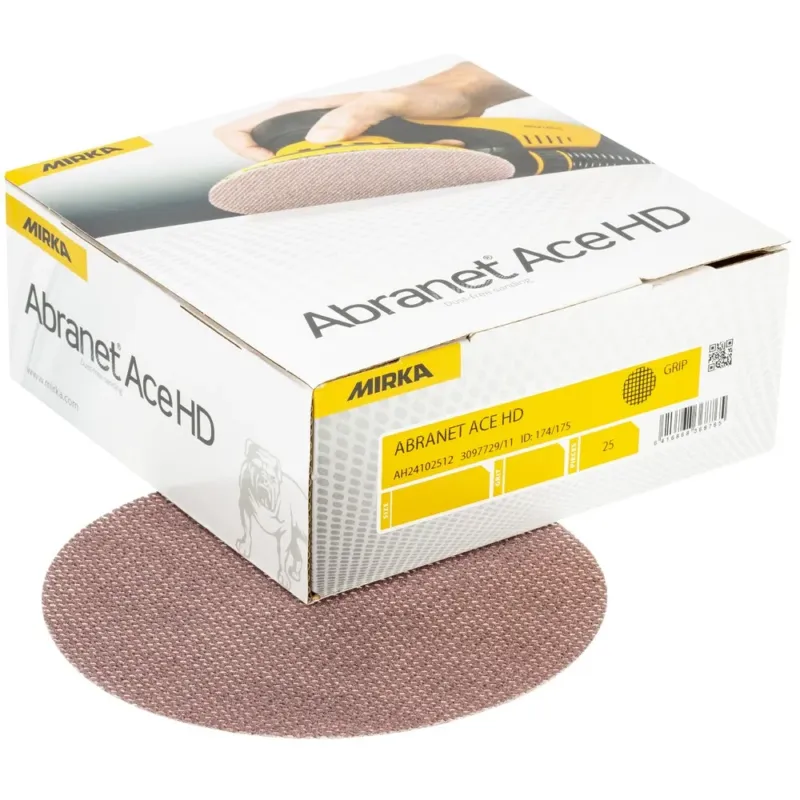 Erikoistarjous MIRKA HIOMAPYÖRÖ 125MM P120 ABRANET ACE HD 25KPL