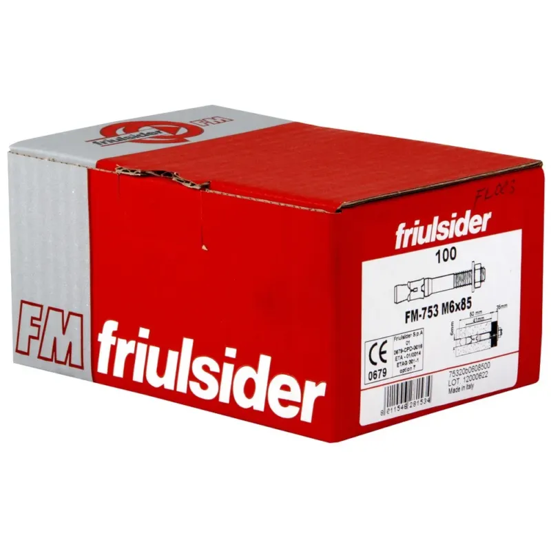 Loppuunmyynti FRIULSIDER KIILA-ANKKURI M6X85MM SINK. 100KPL