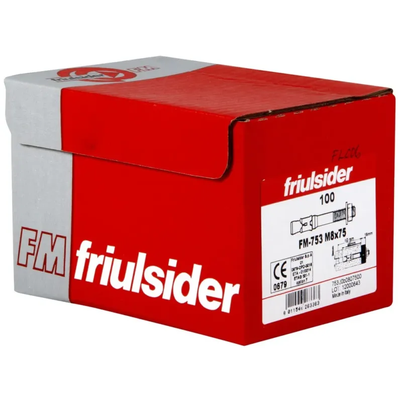 Älä Missaa FRIULSIDER KIILA-ANKKURI M8X75MM SINK. 100KPL