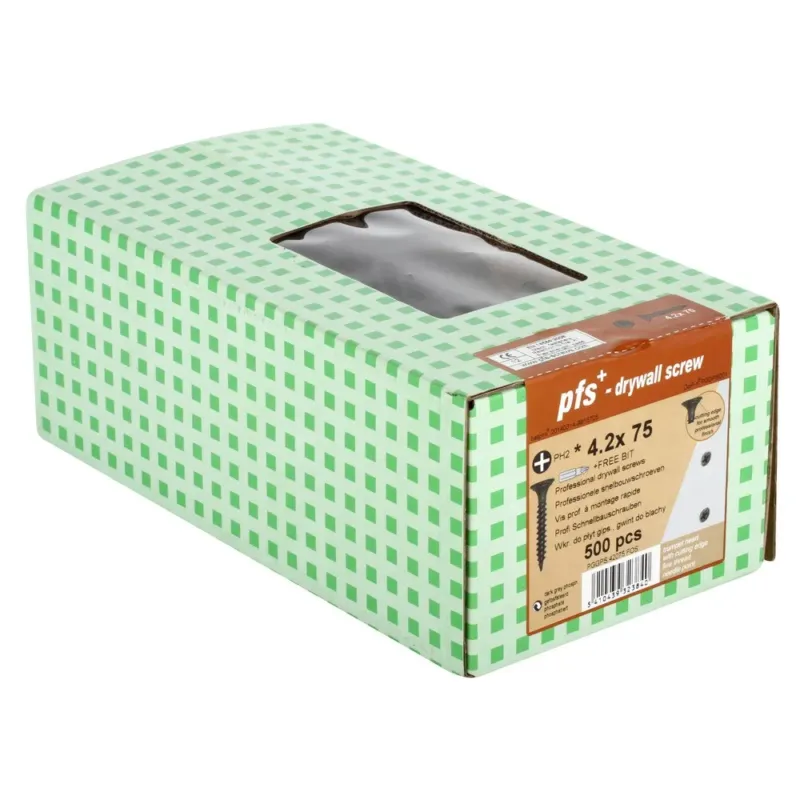 Sertifioitu PGB KIPSILEVYRUUVI 4,2X75 500KPL AMMATTIMALLI