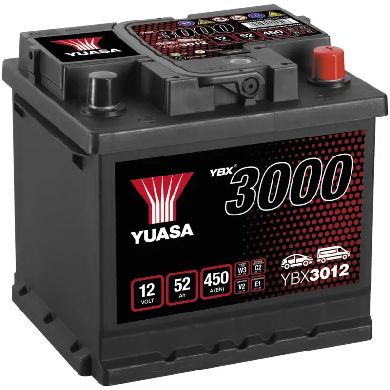 AKKU YUASA 52AH -+ 207X175X190 Löytö