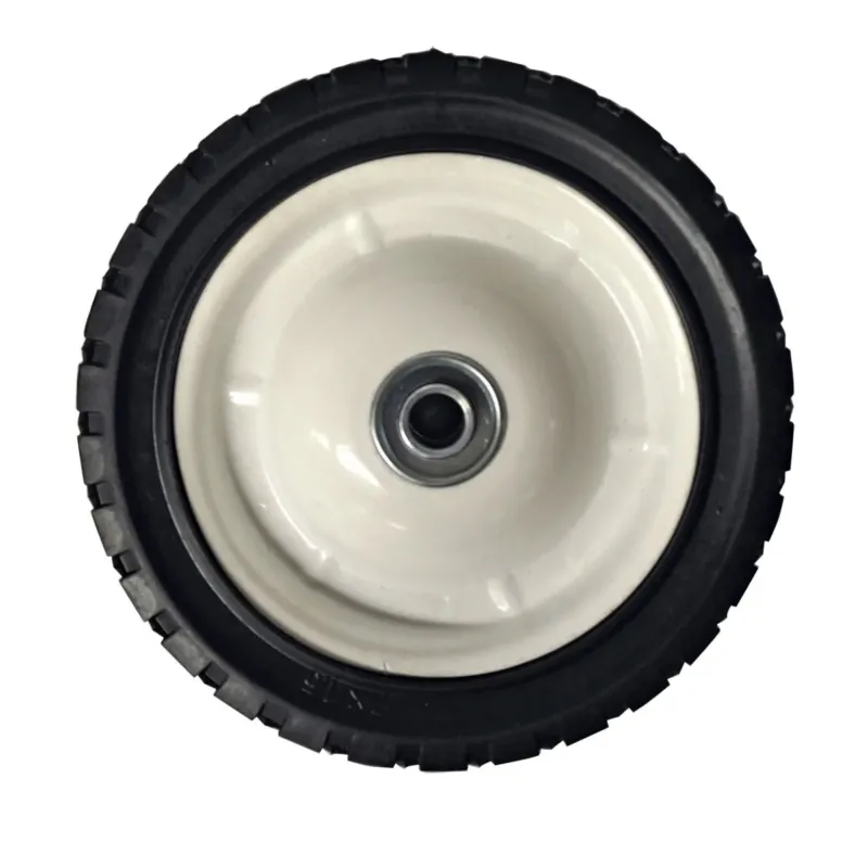 Osta Tänään Greentek Pyörä 7" x 1.50" Yleismalli Metallivanne 1/2" akselille Laakereilla