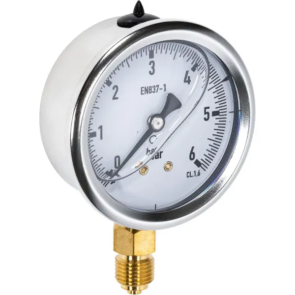 Viimeinen Mahdollisuus PAINEMITTARI 6BAR 63MM 1/4 ALAKIINNITYS IP