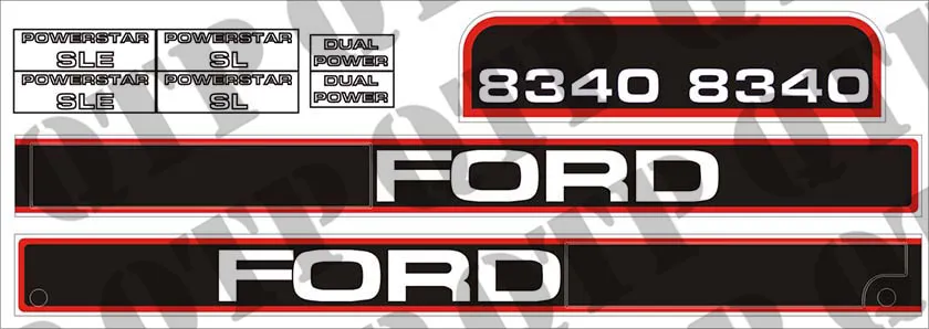 Decal Kit Ford 8340 Osta Nyt