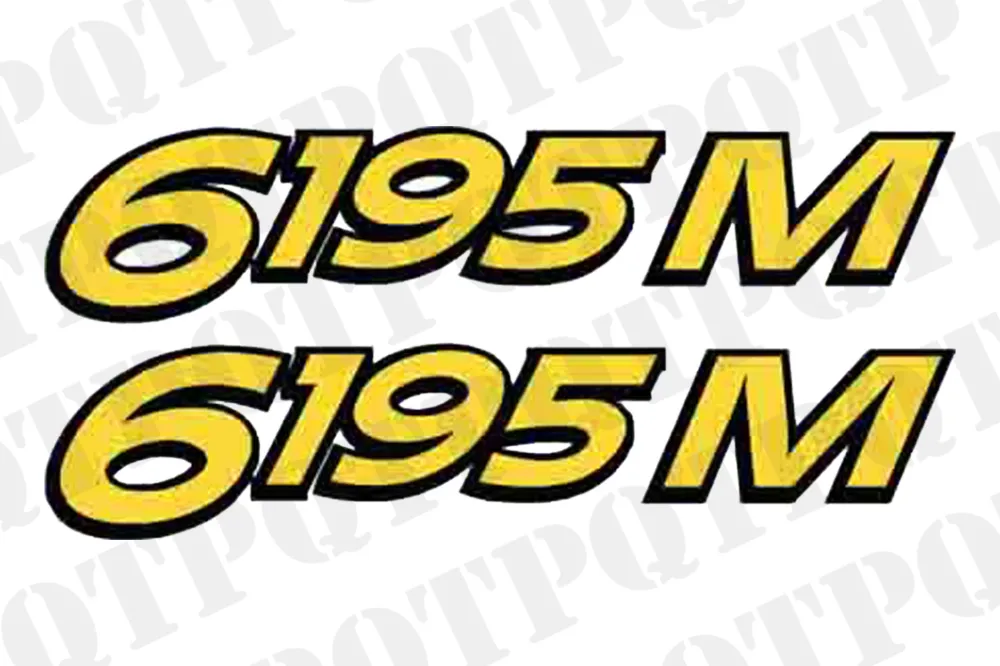 Tarjous John Deere 6195M Model Decal Left and Right