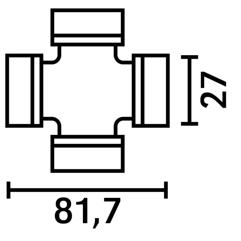 Edullinen Hinta RISTIKKO 27,00X81,70MM