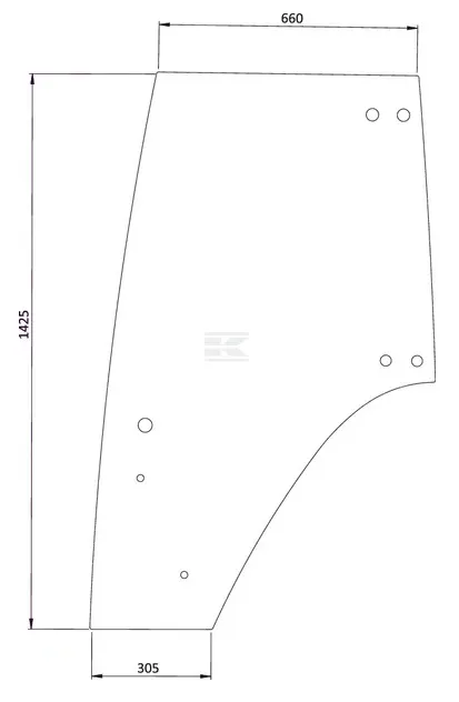 Ovilasi, oikea (Fendt 117810030020) Loppuunmyynti