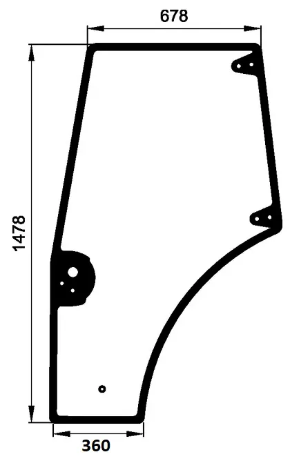Ovilasi, vasen (CNH 87620234) Poisto