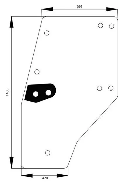Suoraan Valmistajalta Ovilasi, vasen (Deutz-Fahr 04352850)