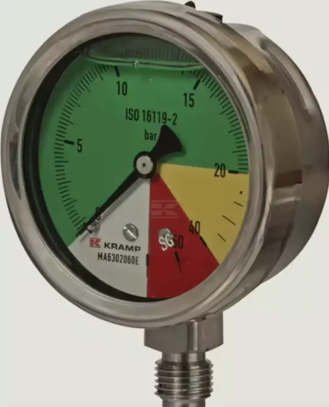 Uutuus Painemittari Ø 63 mm 0-20-40-60 1 /4 " BSP liitäntä alhaalla