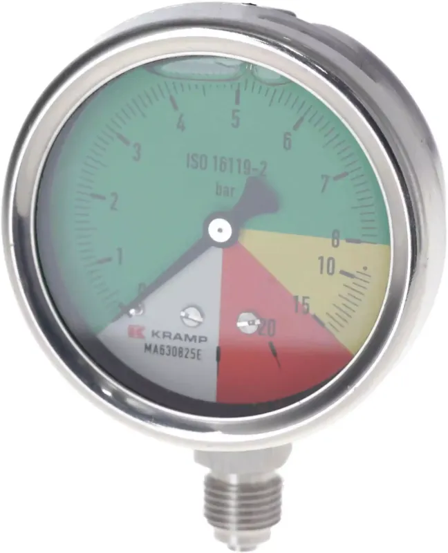 Painemittari Ø 63 mm 0-8-15-25 1 /4 " BSP liitäntä alhaalla Uutuus