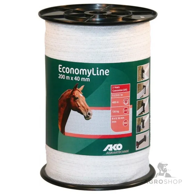 Sähköpaimenen aitanauha AKO EconomyLine 40mm 200m Bestseller