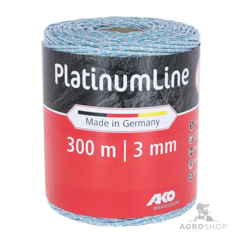 Superhinta Sähköpaimenen aitanaru AKO PlatinumLine 300m valkoinen/sininen
