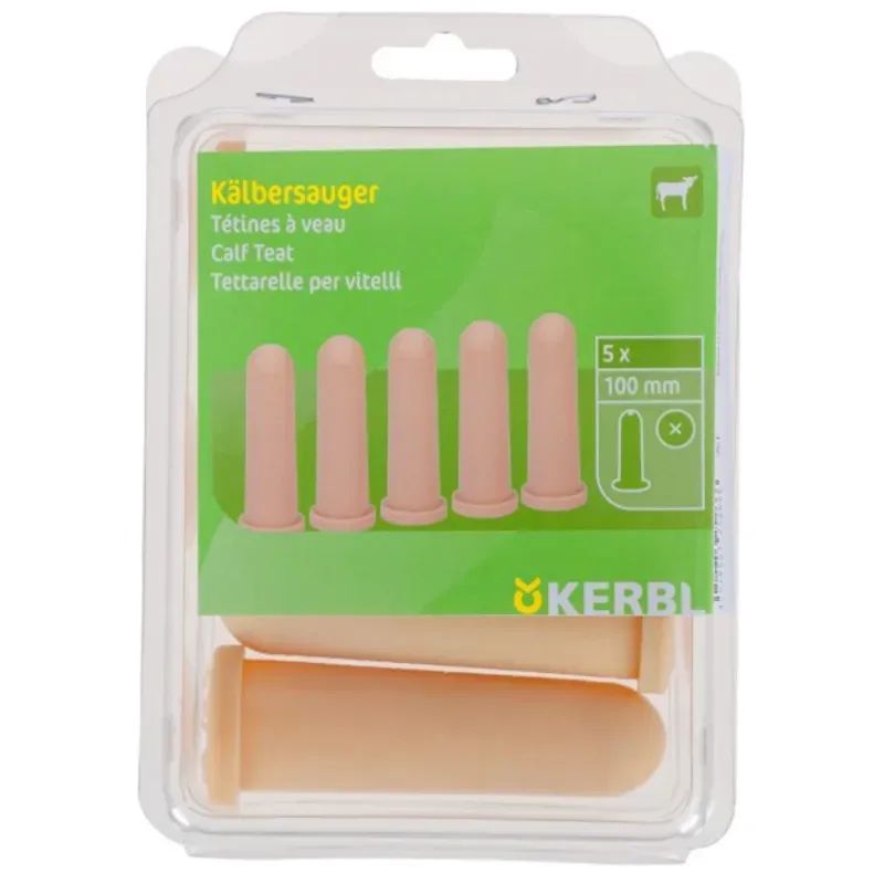 Vasikan tuttisangon tutit Kerbl keltaiset 100mm 5kpl Pakollinen (Must-Have)
