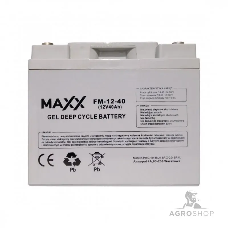 Geeliakku MAXX 12V 40Ah Ajankohtainen
