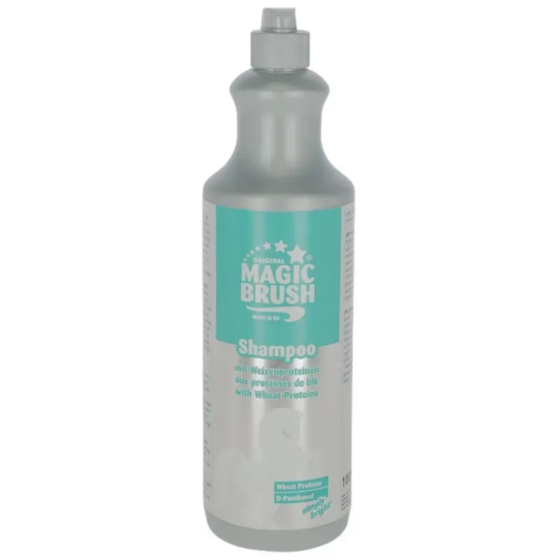 Hevosshampoo vehnäproteiineilla MagicBrush 1l Tehdashinta