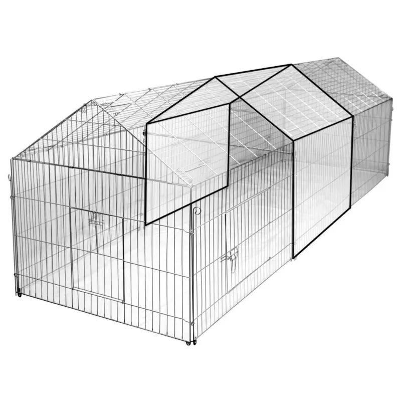 Taloon kiinnitettävä ulkohäkki metalliverkosta - lisämoduuli 110x103x103cm Kuuma Tarjous
